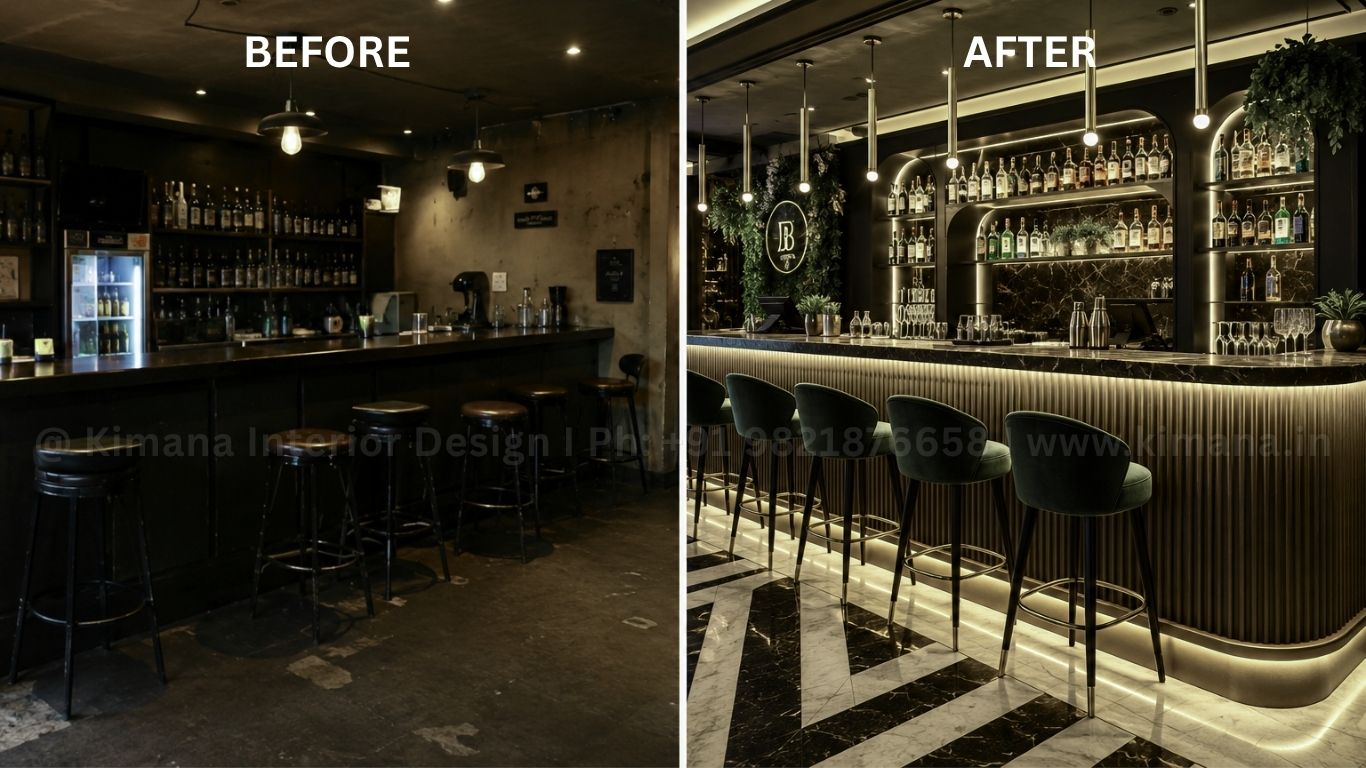 Premium banquet bar interior design and hospitality space planning in Jamshedpur